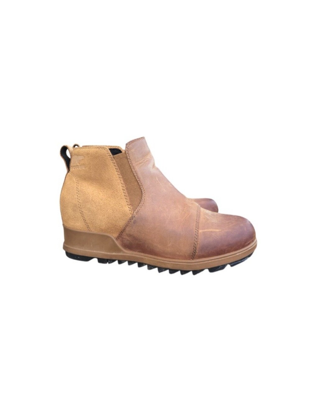 Sorel Evie II Wedge Waterproof Brown Leather Ankle Chelsea Boot Outdoor Women 8 - Picture 12 of 12